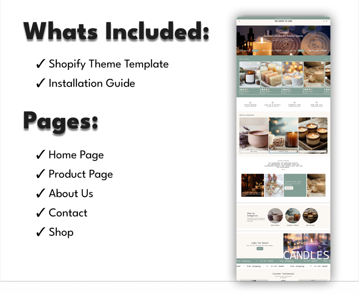Meadow Flame Branded E-Commerce Shopify  Theme Template - Image 6