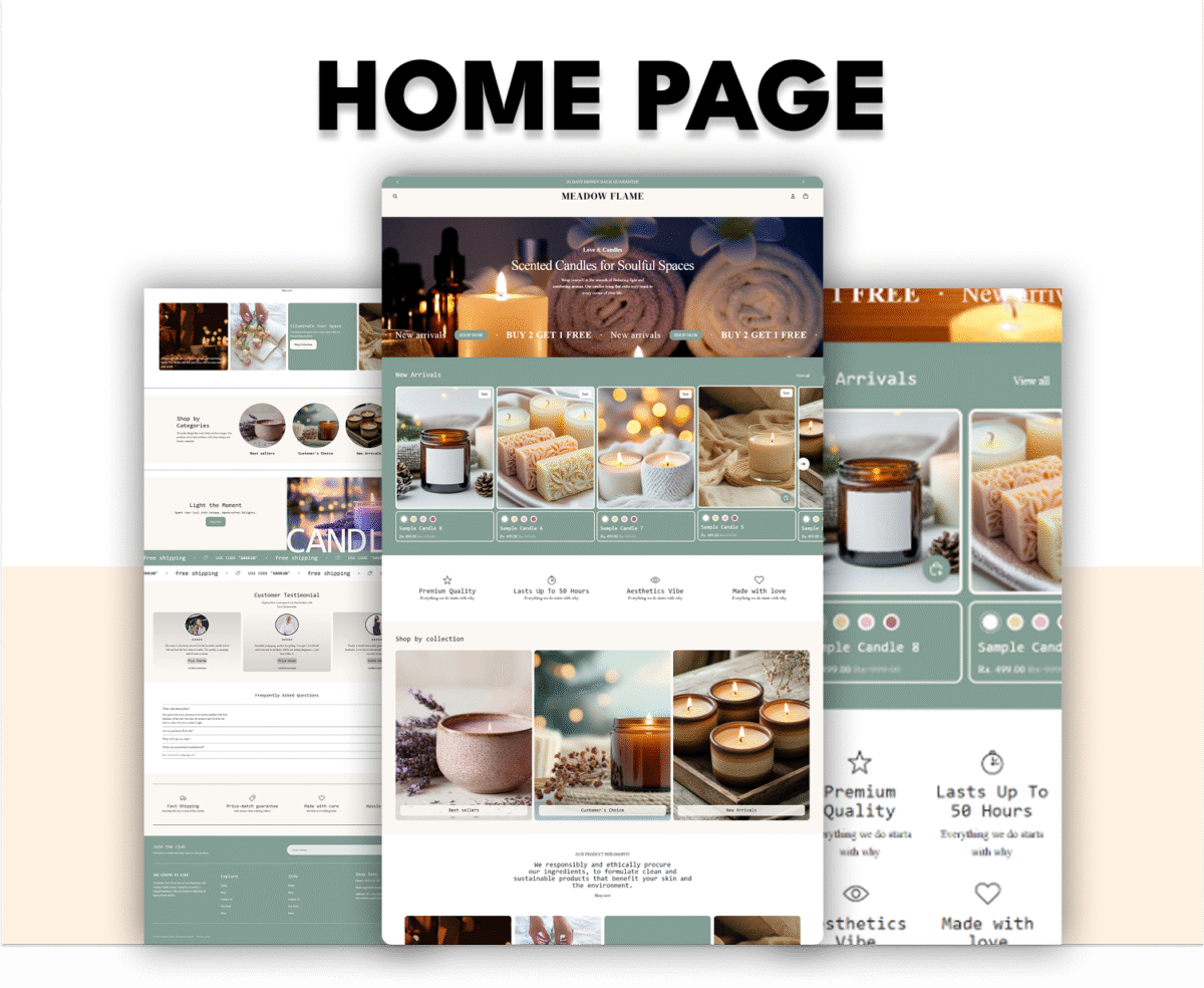 Meadow Flame Branded E-Commerce Shopify  Theme Template - Image 2