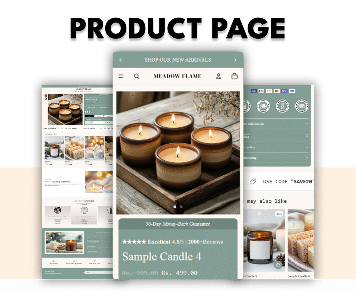Meadow Flame Branded E-Commerce Shopify  Theme Template - Image 3