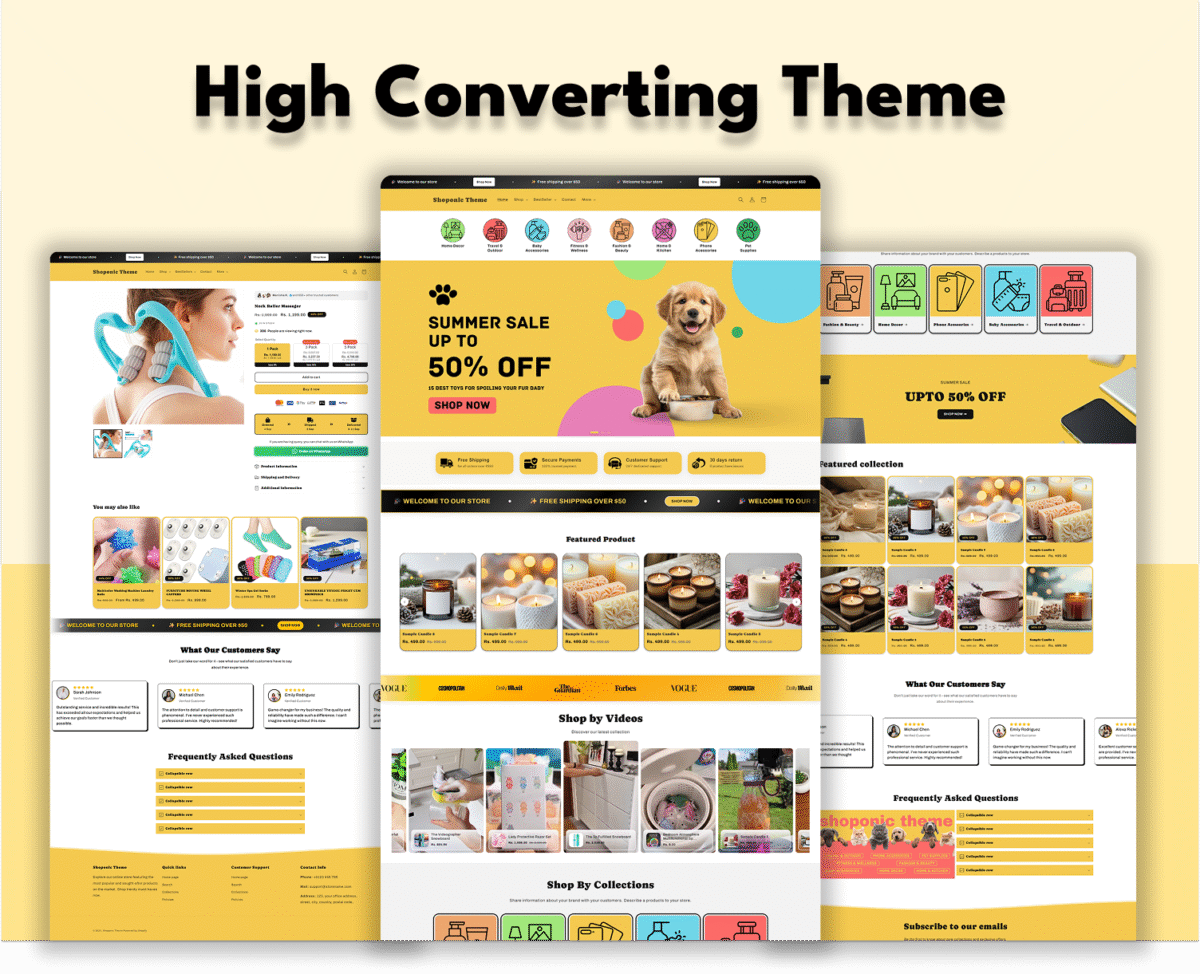Shoponic Theme | Multi-niche Dropshipping & E-Commerece Theme Template - Image 3