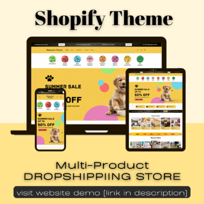 Shoponic Theme | Multi-niche Dropshipping & E-Commerece Theme Template